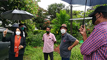 MLA inspects site for new transformer MLA inspects site for new transformer