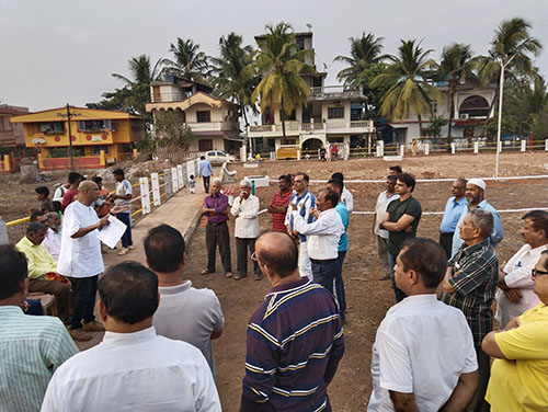 Inauguration of park at Aman Colony.