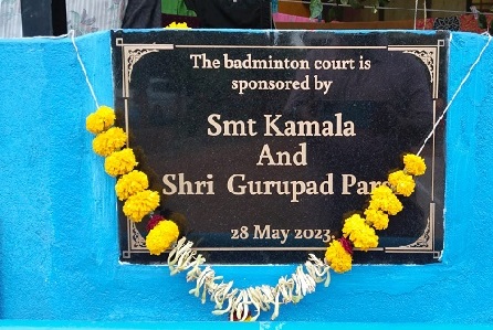 New badminton court inaugurated