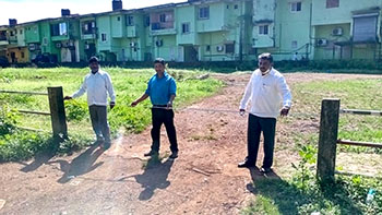Installation of gate for the park Installation of gate for the park
