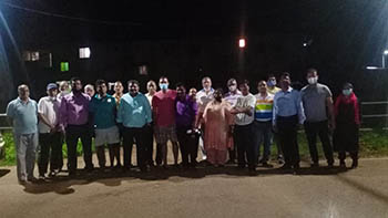 A meeting at Bharat Nagar A meeting at Bharat Nagar