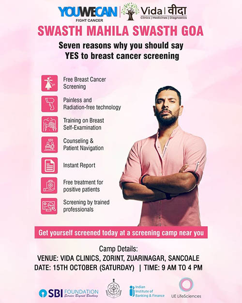 FREE BREAST SCREENING & TREATMENT CAMP 15 Oct 9 a.m. to 4 p.m. FREE BREAST SCREENING & TREATMENT CAMP 15 Oct 9 a.m. to 4 p.m.