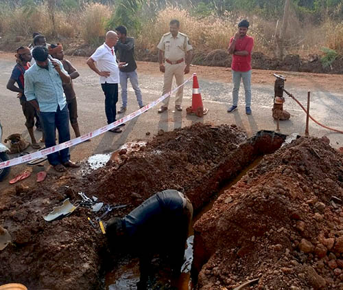 Contractor equipment confiscated.