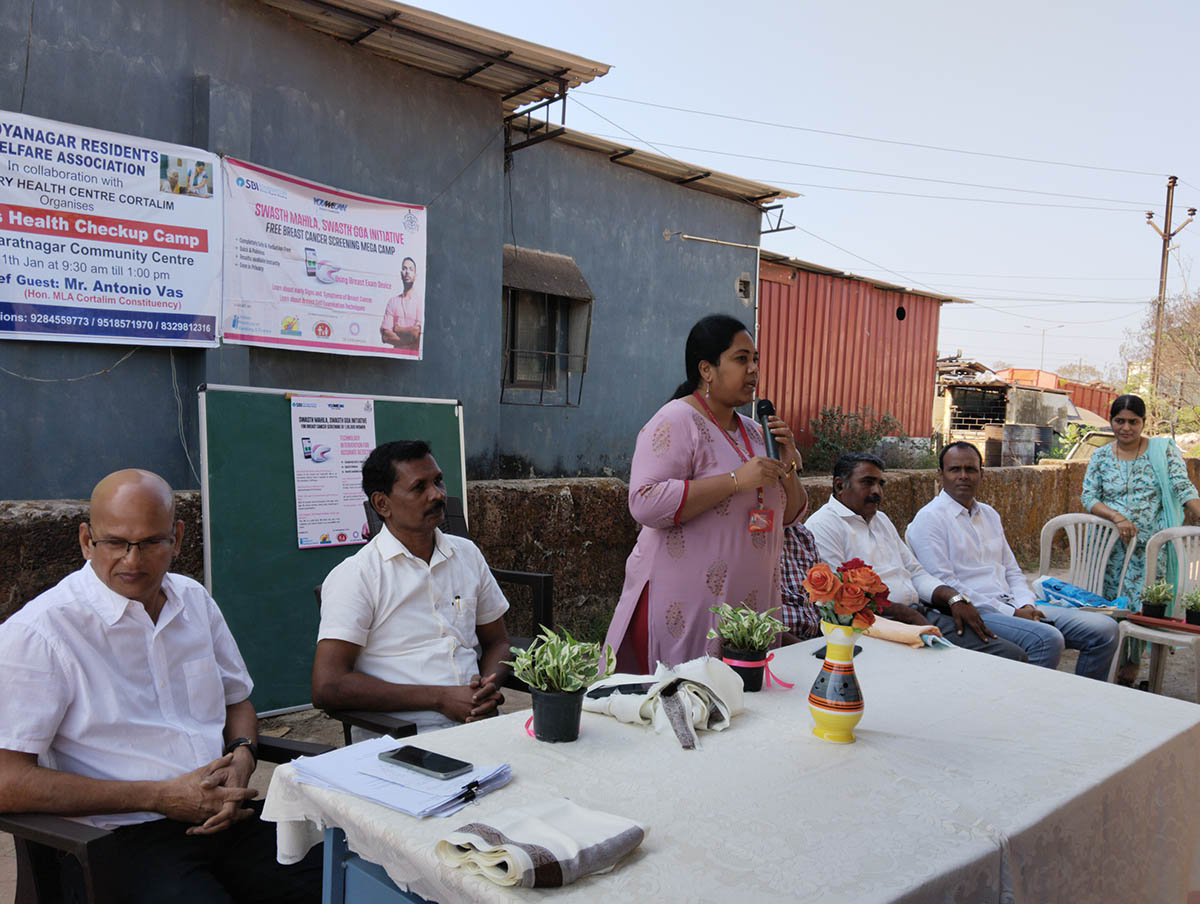 Medical camp for women at Bharatnagar colony of Vidyanagar.
