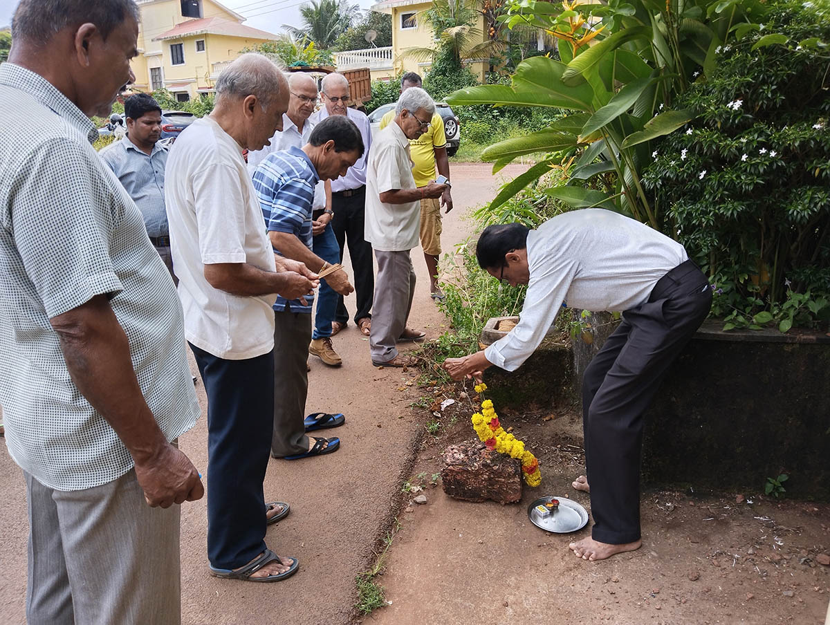Inauguration of drain rectification project initiated at Railway colony.