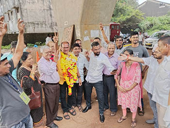 Association ex-President wins Panchayat elections from Ward I, Sancoale Panchayat