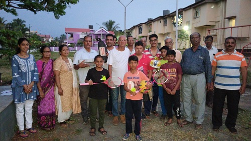 Sports Kits distributed by Panch Shri Santosh Desai
