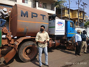 Roads disinfected Roads disinfected