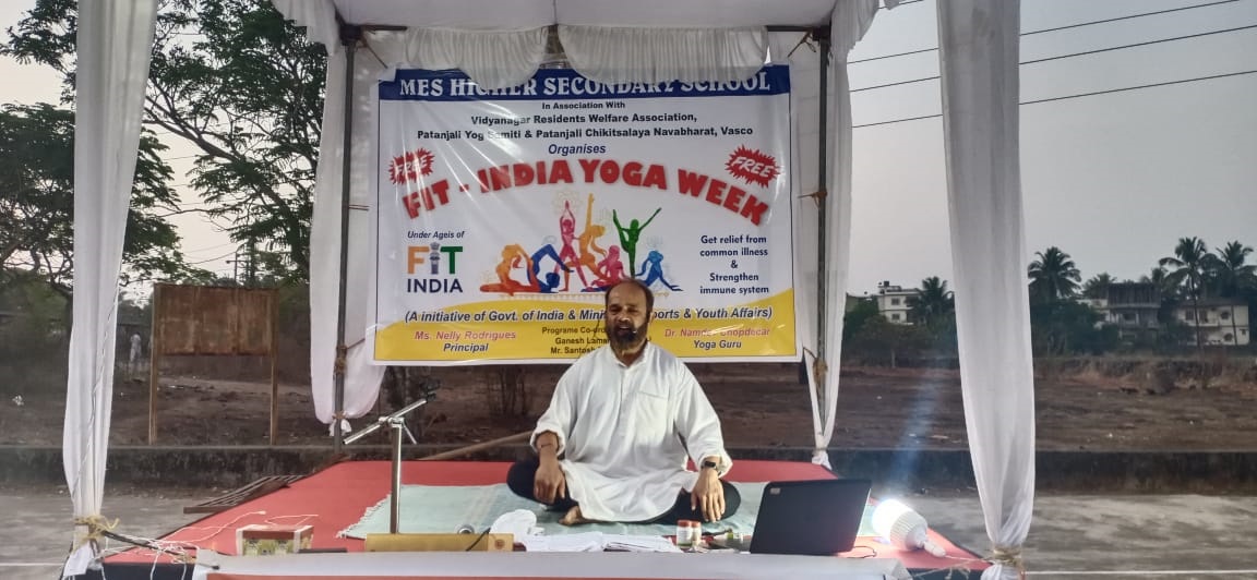 Yoga camp was conducted by Yoga Guru Dr. Namdev Chopdecar.