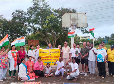 Vidyanagar Yoga Group celebrated independence day.